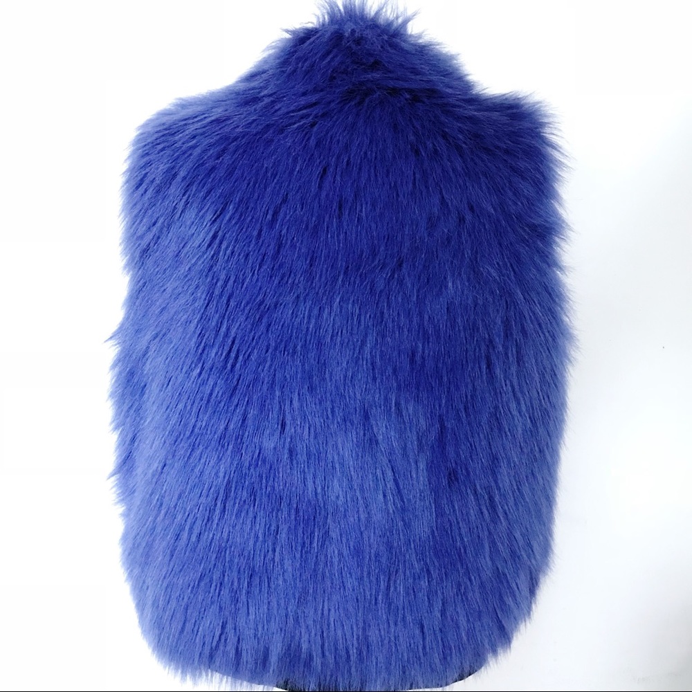Tommy Girl Tommy Jeans Purple Faux Fur Vest - Picture 3 of 7